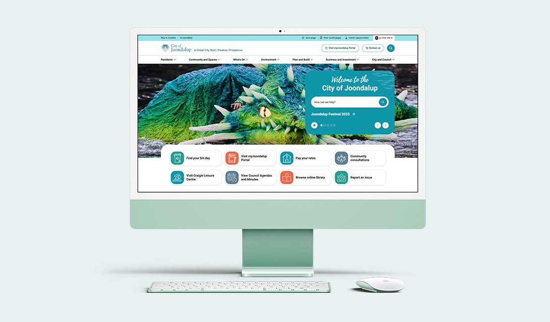 City of Joondalup website search functionality