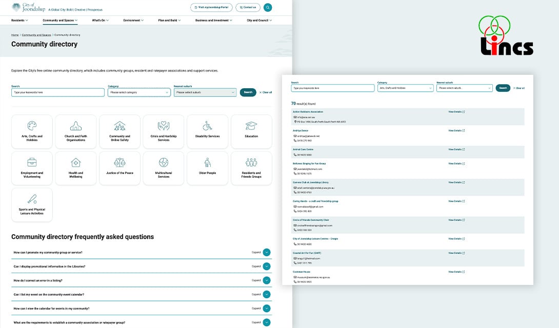 City of Joondalup local government website design