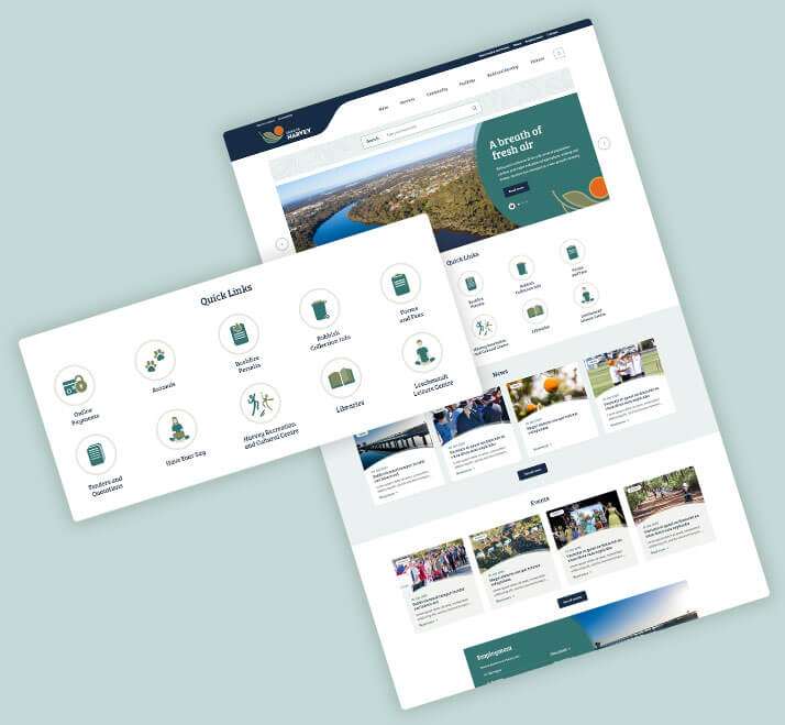 Shire-Of Harvey - The new website come to life with fresh new design, IA and better UX